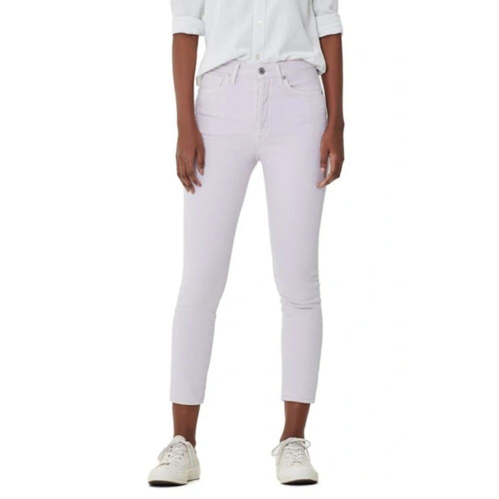 Citizens Of Humanity 24 Olivia High-Waist Crop Slim Jean Wisteria Lilac 24